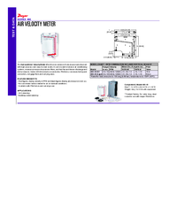 Thumbnail of document Data Sheet - 400 Air Velocity Meter